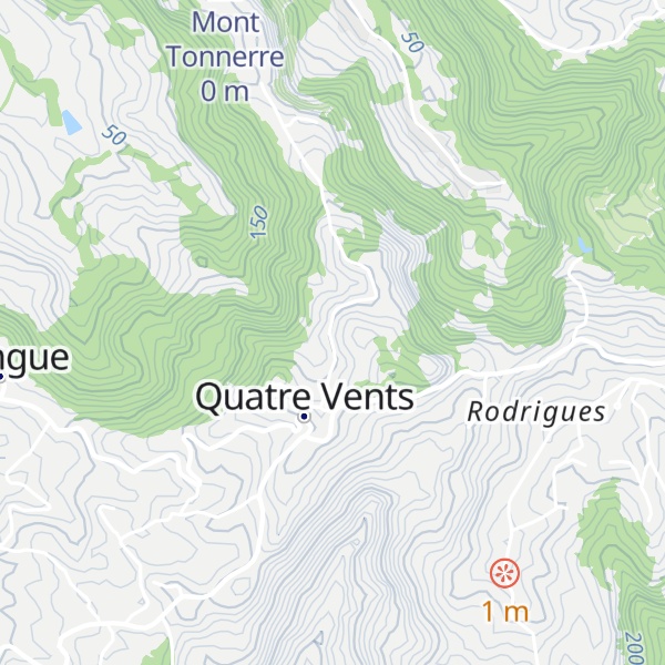 Map of Mont Quatre Vents