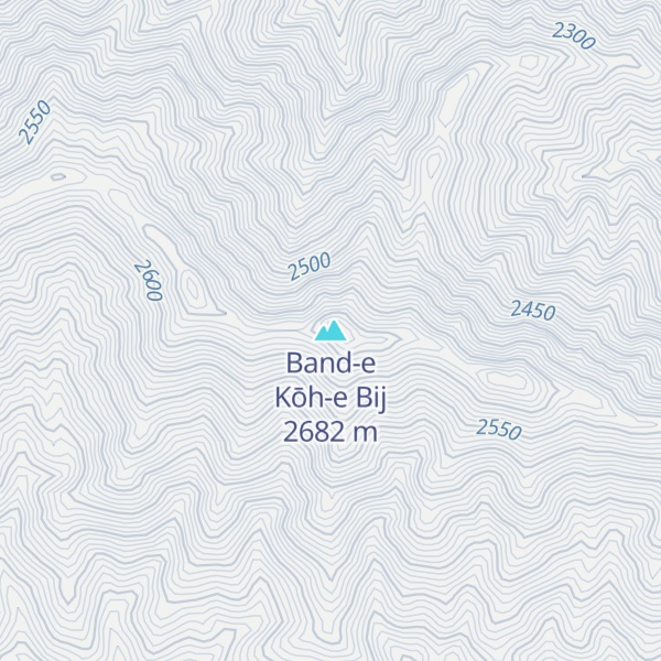 Map of Band-e Kōh-e Bij