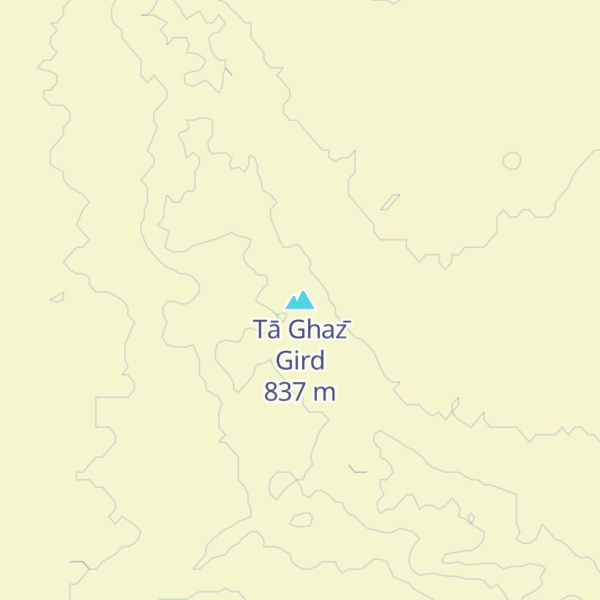 Map of Tā Ghaz̄ Gird