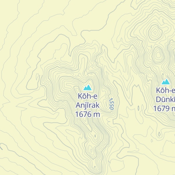 Map of Kōh-e Anjīrak