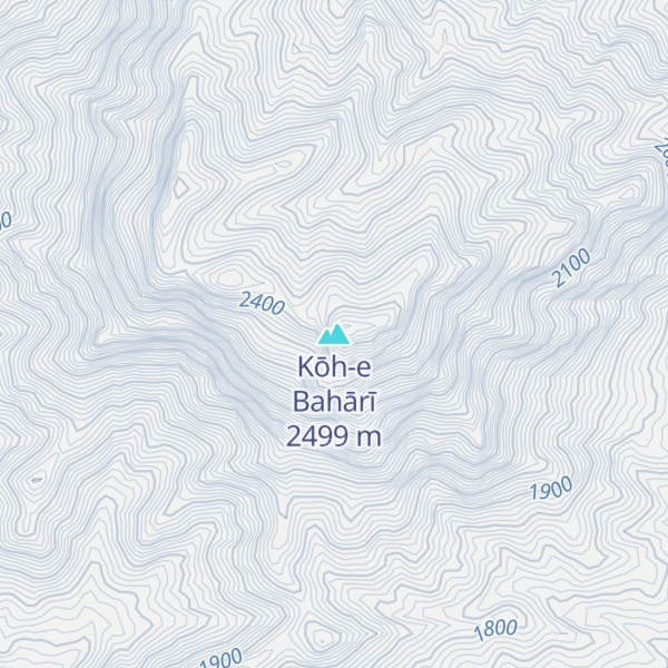 Map of Kōh-e Bahārī