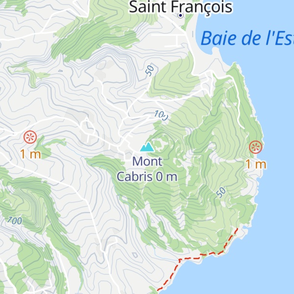Map of Mont Cabris