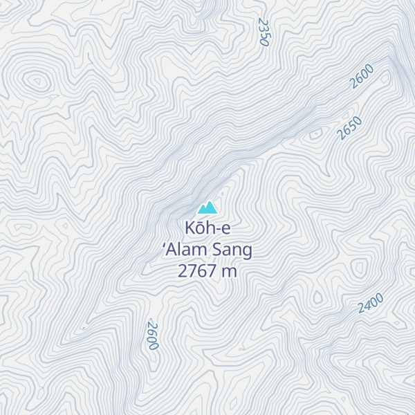 Map of Kōh-e ‘Alam Sang