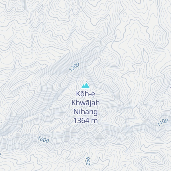 Map of Kōh-e Khwājah Nihang