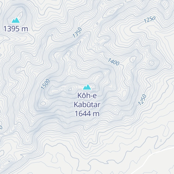 Map of Kōh-e Kabūtar