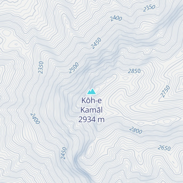 Map of Kōh-e Kamāl