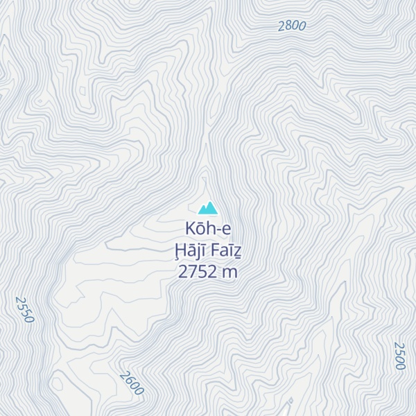 Map of Kōh-e Ḩājī Faīẕ