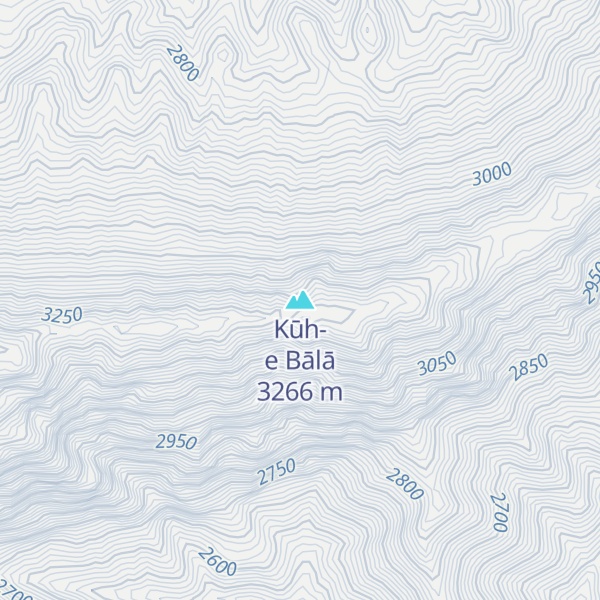 Map of Kūh-e Bālā