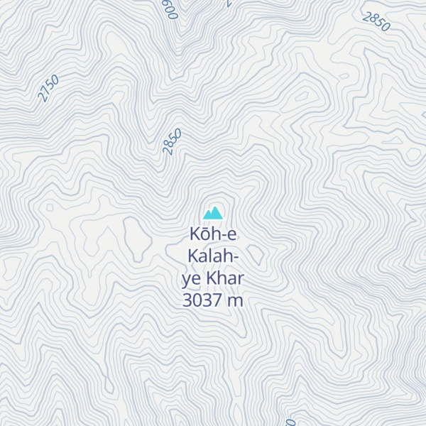 Map of Kōh-e Kalah-ye Khar