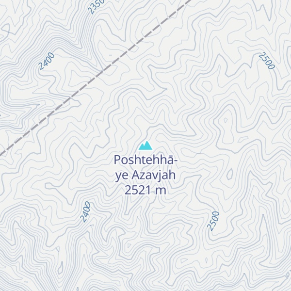 Map of Poshtehhā-ye Azavjah