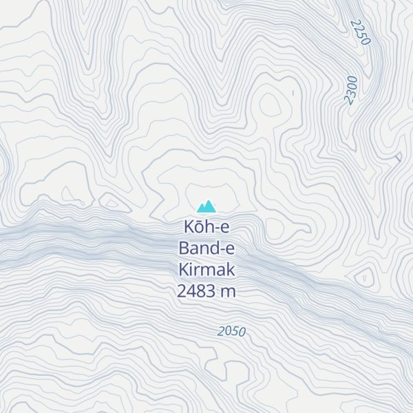 Map of Kōh-e Band-e Kirmak