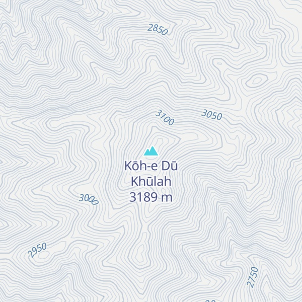 Map of Kōh-e Dū Khūlah