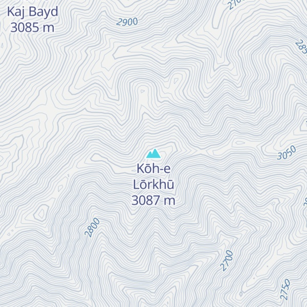 Map of Kōh-e Lōrkhū