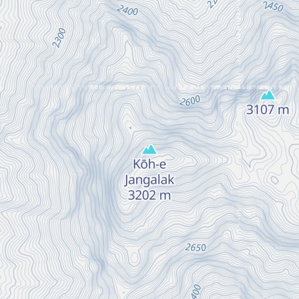 Map of Kōh-e Jangalak