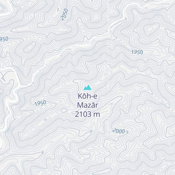 Map of Kōh-e Mazār