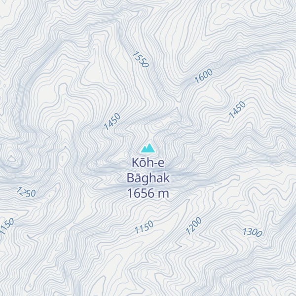 Map of Kōh-e Bāghak