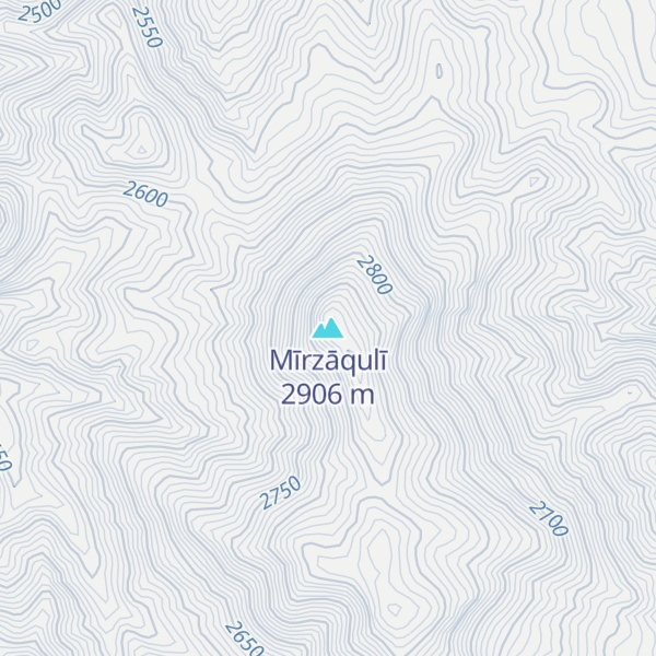 Map of Mīrzāqulī