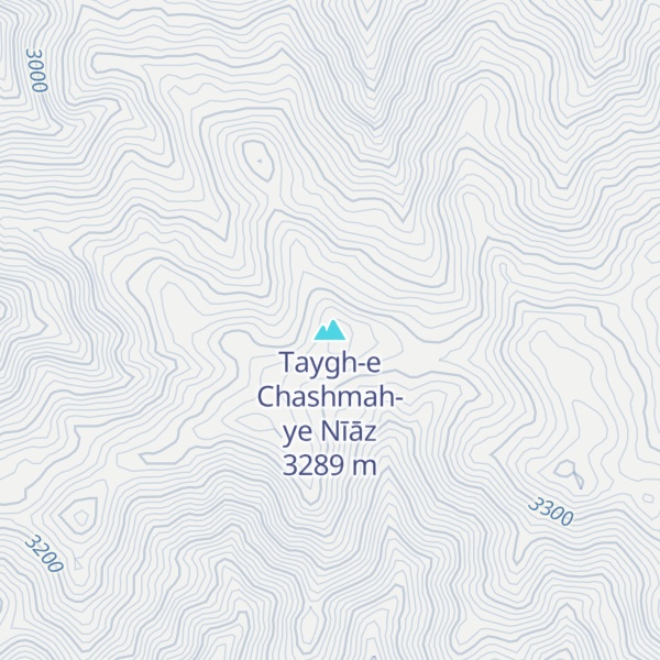 Map of Taygh-e Chashmah-ye Nīāz