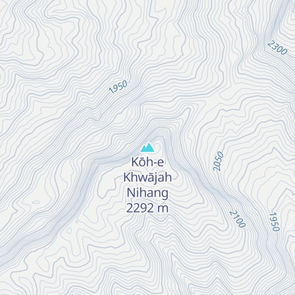 Map of Kōh-e Khwājah Nihang