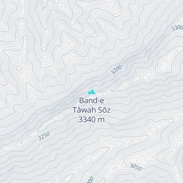Map of Band-e Tāwah Sōz