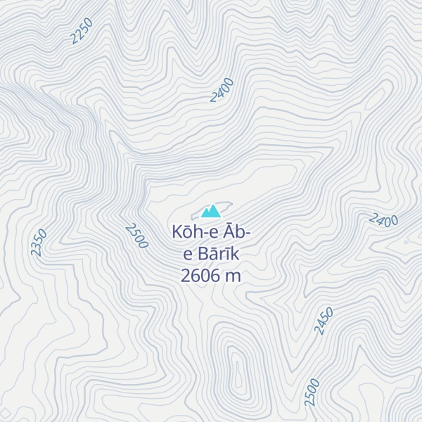 Map of Kōh-e Āb-e Bārīk