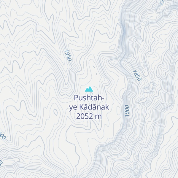 Map of Pushtah-ye Kādānak