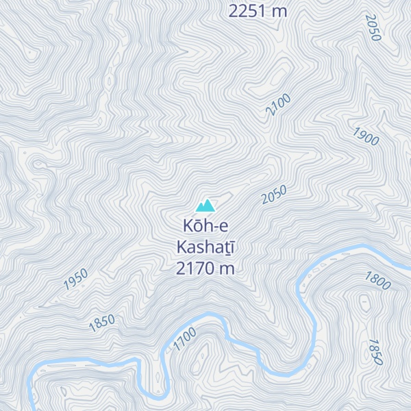 Map of Kōh-e Kashaṯī