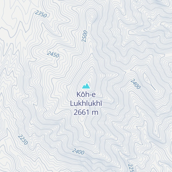 Map of Kōh-e Lukhlukhī
