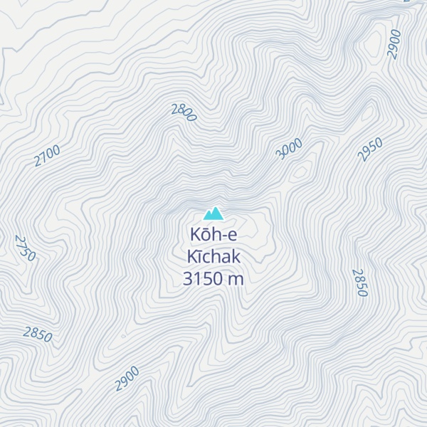 Map of Kōh-e Kīchak