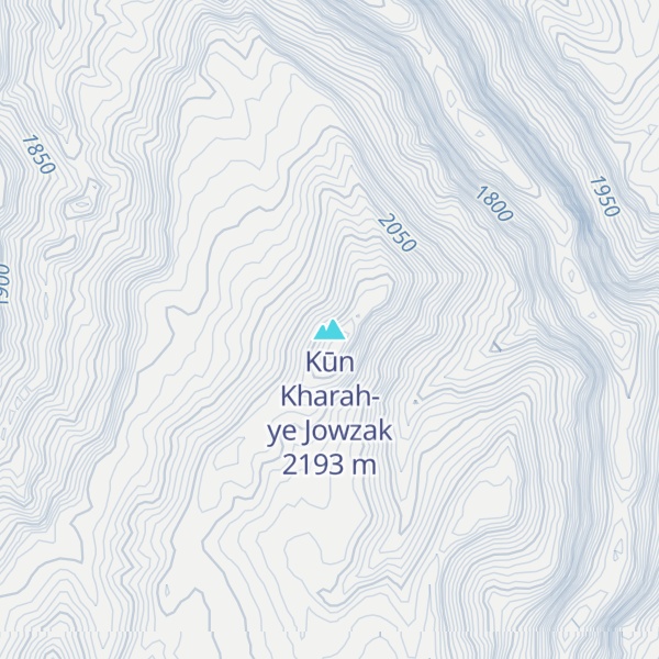 Map of Kūn Kharah-ye Jowzak
