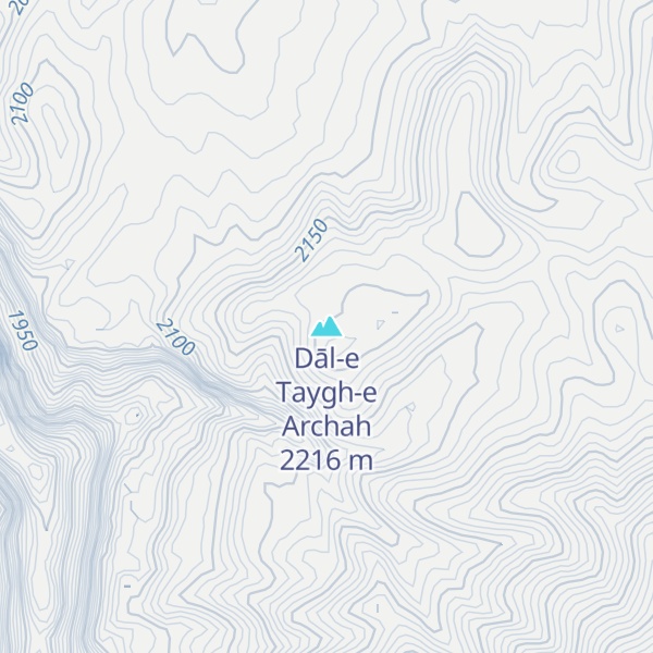 Map of Dāl-e Taygh-e Archah