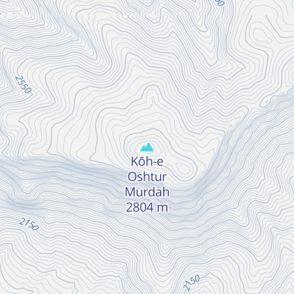 Map of Kōh-e Oshtur Murdah