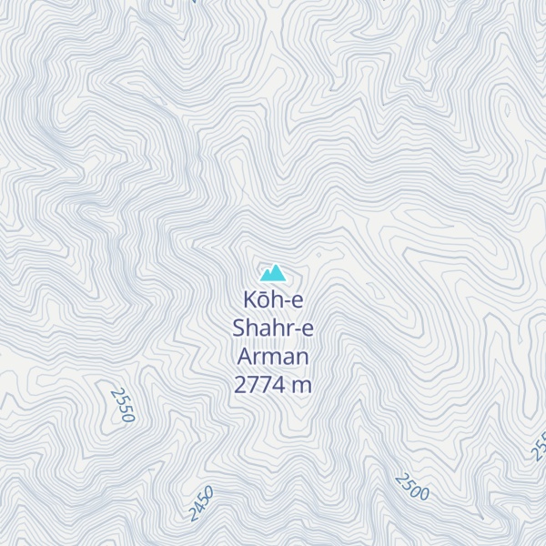 Map of Kōh-e Shahr-e Arman