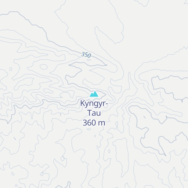 Map of Kyngyr-Tau