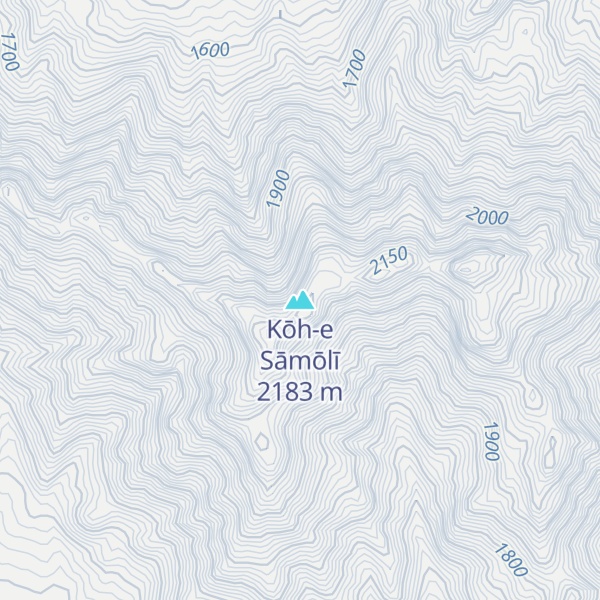 Map of Kōh-e Sāmōlī