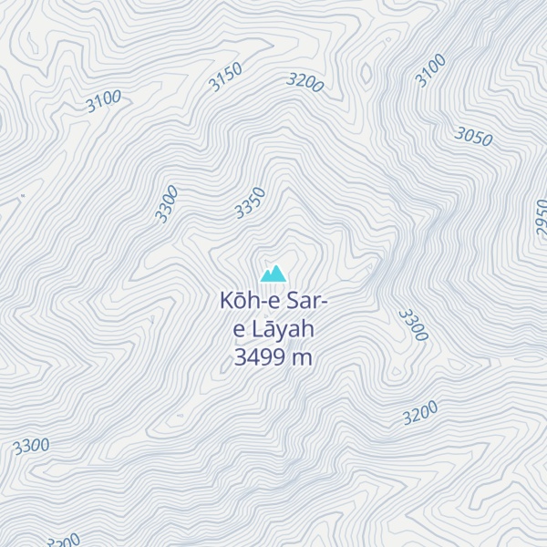 Map of Kōh-e Sar-e Lāyah