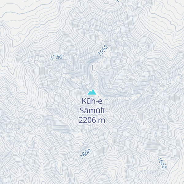 Map of Kūh-e Sāmūlī