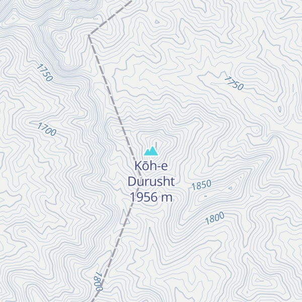 Map of Kōh-e Durusht