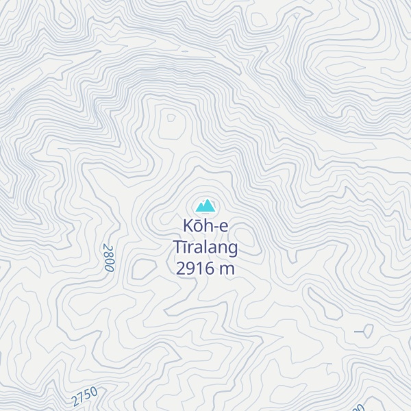 Map of Kōh-e Tīralang