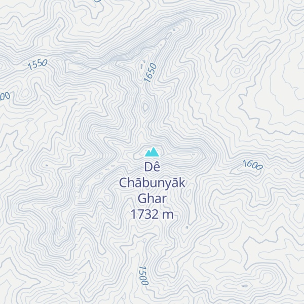 Map of Dê Chābunyāk Ghar