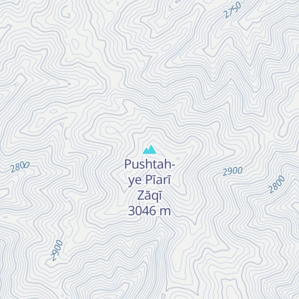 Map of Pushtah-ye Pīarī Zāqī