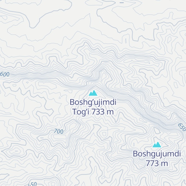 Map of Boshg’ujimdi Tog’i