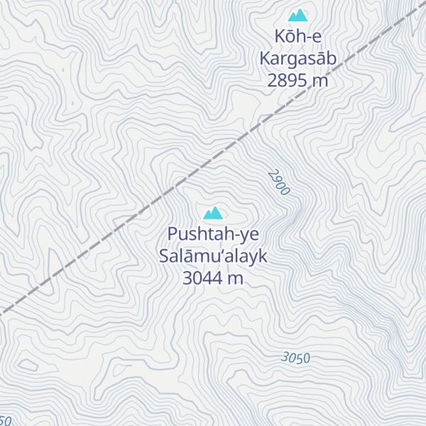 Map of Pushtah-ye Salāmu‘alayk