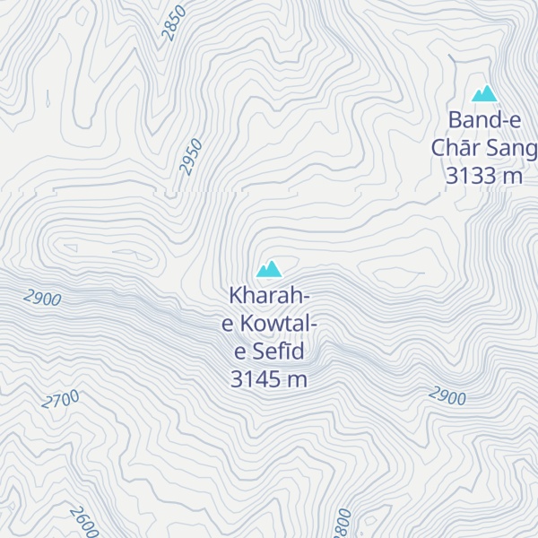 Map of Kharah-e Kowtal-e Sefīd