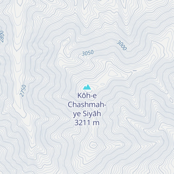 Map of Kōh-e Chashmah-ye Siyāh