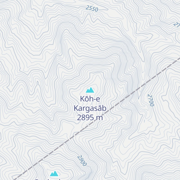 Map of Kōh-e Kargasāb