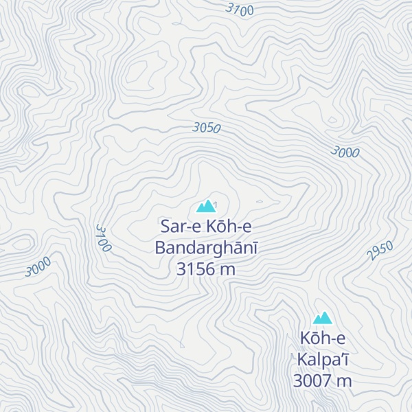 Map of Sar-e Kōh-e Bandarghānī