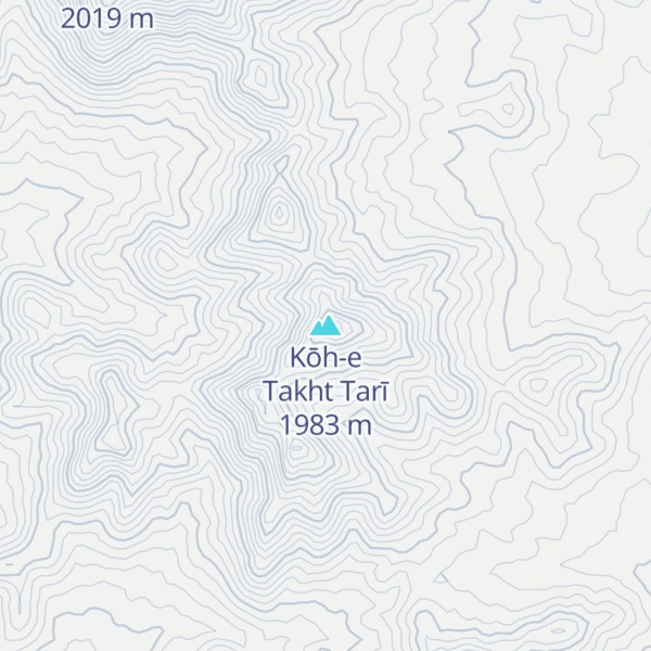 Map of Kōh-e Takht Tarī