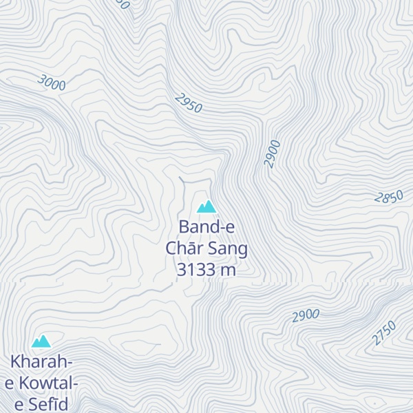 Map of Band-e Chār Sang