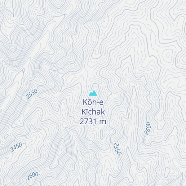 Map of Kōh-e Kīchak